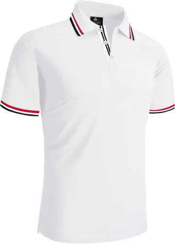 Miniatura 2 de ZITY Camiseta polo de manga corta para hombre, para golf, tenis