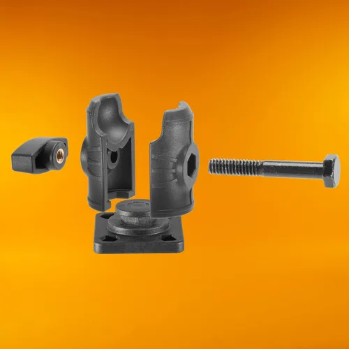 Miniatura 4 de iBOLT Brazo de enchufe único compuesto de 2.5 pulgadas con base de taladro rectangular con patrón de amplificadores para todos los adaptadores