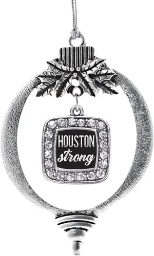 Miniatura 241 de Inspired Silver - Nana púrpura - Adorno de Navidad plateado - Adorno cuadrado para árbol de Navidad con circonita cúbica - Decoración colgante