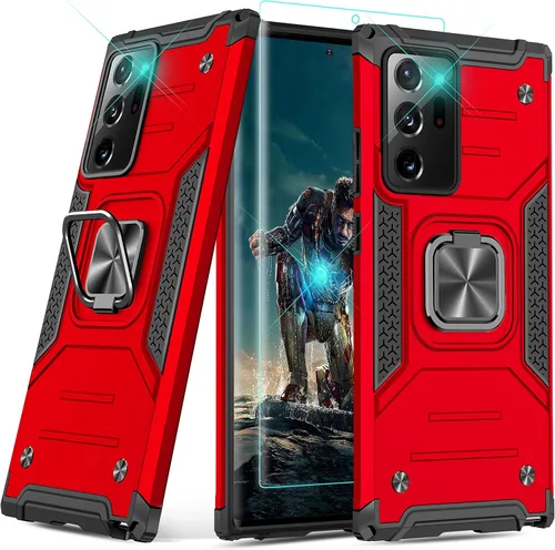 Miniatura 14 de YmhxcY Funda para Galaxy Note 8, funda para Galaxy Note 8 con protector de pantalla curvado 3D, fundas de grado armadura con soporte giratorio