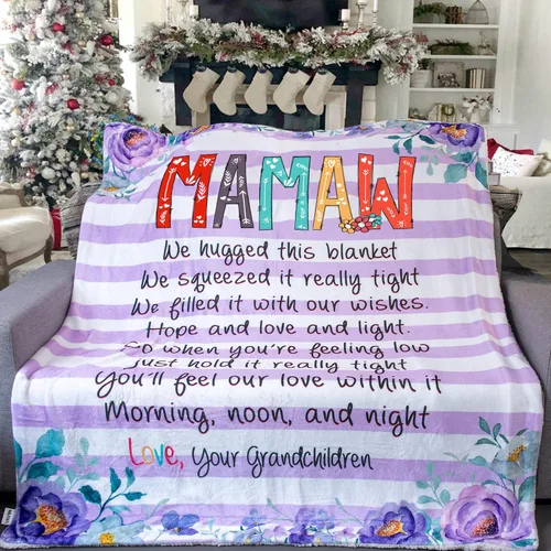 Miniatura 10 de NAZENTI Manta de forro polar sherpa súper suave de 50 x 60 pulgadas, manta Gigi Loves Me, manta Gigi, regalos Gigi de nietos, manta Gigi regalos