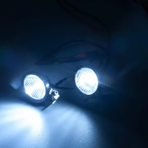 Miniatura 4 de 1/10º RC Coche LED Luz de techo Foco Foco Actualización para Axial SCX10 TRX4 D90 RC Crawler Truck Car (redondo)