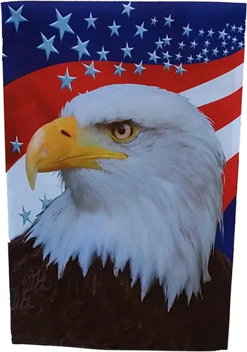 Bandera de jardín de águila, grande, 28 x 40 pulgadas, bandera patriótica, 4 de julio, 250 aniversario, decoración de porche, rojo, blanco, azul,