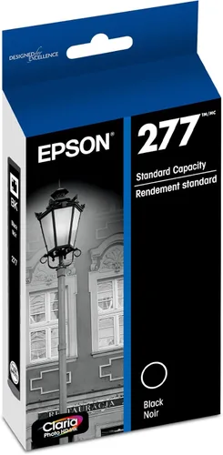 Epson 277 Claria Photo HD Ink Cartucho negro fotográfico de capacidad estándar (T277120-S) funciona con Expression Photo XP-850, XP-860, XP-950,