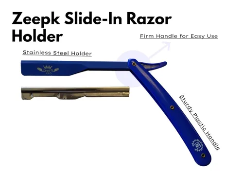 Miniatura 2 de Barbero Cuchilla Navaja Navaja - Cuchillas de afeitar rectas, sin afeitar, afeitado clásico, acero inoxidable