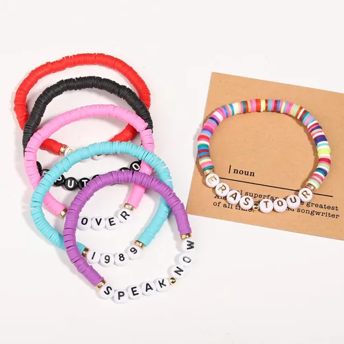 Miniatura 4 de Korotho Taylor Lover Fearless Reputation Red 1989 Speak Now Midnights Pulsera para Eras Music, Taylor Album Inspirado Pulseras Set Swiftie Outfit
