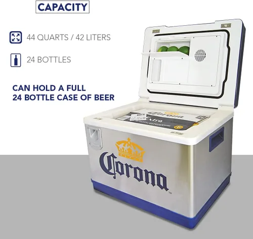 Miniatura 5 de Corona Cruiser - Enfriador termoeléctrico exclusivo, capacidad de 45 litros/48 cuartos de galón, 12 V CC/110 V CA para bebidas, cerveza, vino