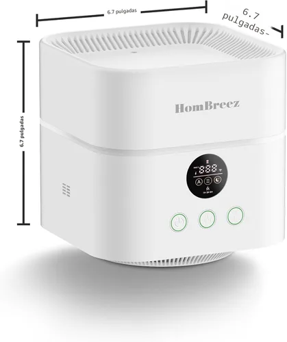Miniatura 2 de Purificador de Aire y Humidificador Combo para Dormitorio, Cubre hasta 200 pies², Filtro H13 HEPA Verdadero, Tanque de Agua de 500ML, Difusor