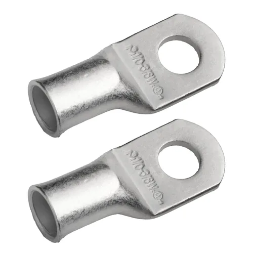 Miniatura 154 de SELTERM 5 piezas terminales de cable de cobre estañado 1/0 AWG perno de 1/2", extremos de cable de batería, terminales de anillo, conectores