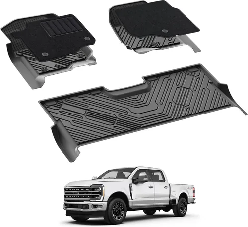 Miniatura 26 de Alfombrillas 3W y forro de carga para Ford Bronco 2 puertas 2021 2022 2023 2024 2025 Todo clima TPE Accesorios para auto a medida Alfombrillas