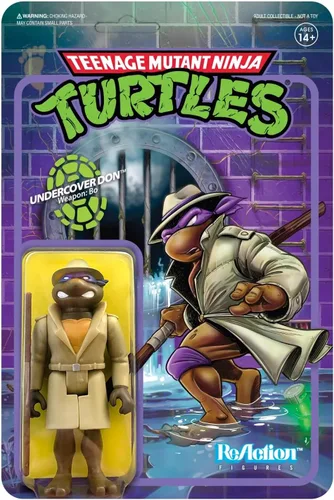 Miniatura 6 de Super7 Teenage Mutant Ninja Turtles Donatello Figura de Reacción de 3.75 Pulgadas