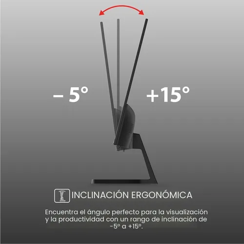 Miniatura 5 de Packard Bell Monitor airFrame FHD de 21 pulgadas, 1920x1080, Ultrawide, compatible con montaje VESA, ajuste de inclinación, HDMI/VGA, bisel delgado