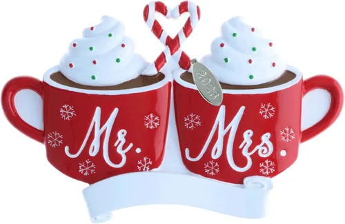 Miniatura 9 de Adornos de Navidad para parejas, adorno de gnomo para pareja nueva 2026, gran adorno de aniversario, compromiso y más, se puede personalizar