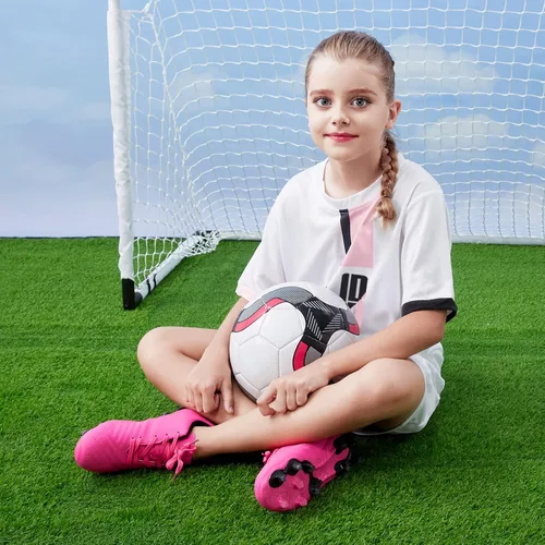 Miniatura 2 de Brooman - Zapatos deportivos con tacos para niños y niñas, zapatos de fútbol para usar al aire libre