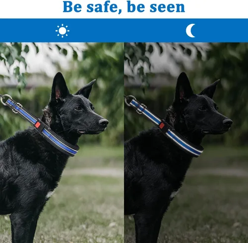 Miniatura 5 de Mayerzon Collar Martingale para perros, collar de perro antitirones con tira reflectante para perros pequeños, medianos y grandes, collar de perro