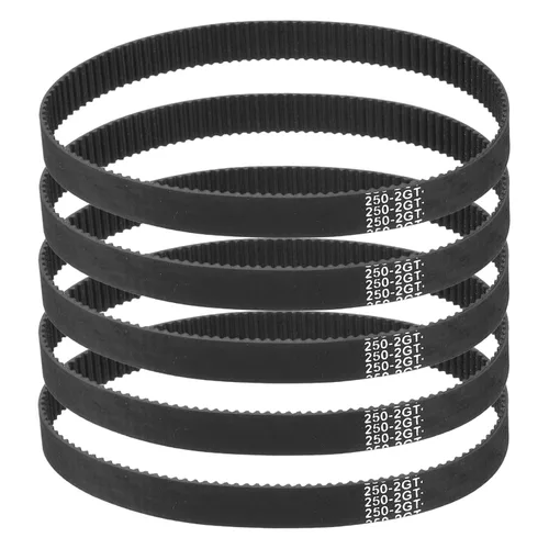 Miniatura 29 de MECCANIXITY 3.780 in GT-2 correa dentada, 5pcs 0.354 in ancho 0.079 in paso impresión 3D GT-2 correa dentada caucho de bucle cerrado, negro