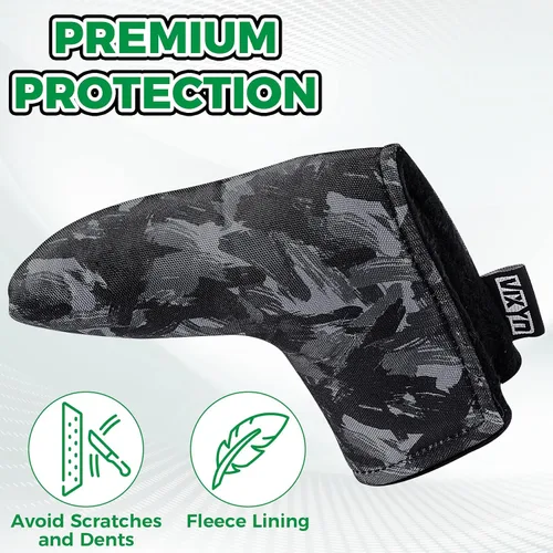 Miniatura 4 de VIXYN Cubierta para putter Blade – Fundas para putter de golf de primera calidad – Cubiertas magnéticas con forro polar