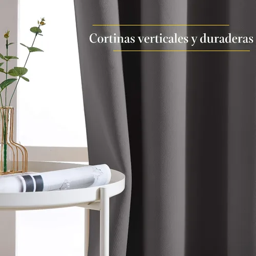 Miniatura 3 de NICETOWN - Cortinas opacas para dormitorio, tratamiento de ventana, con aislamiento térmico y ojales, lisas, para sala de estar