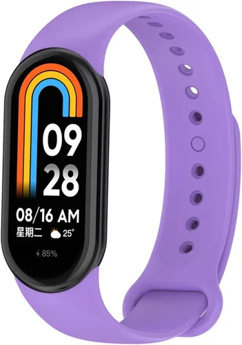Miniatura 2 de KOMI Correa de reloj compatible con Xiaomi Mi Band 8, correa de repuesto de silicona suave deportiva ajustable para mujeres y hombres 11 paquete
