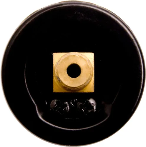 Miniatura 3 de Manómetro utilitario de 1-1/2", WOG, caja de acero negro, 1/8" NPT, montaje trasero central, 0-600PSI