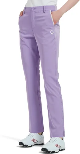 Bakery Pantalones de golf para mujer, elásticos, con bolsillos, de secado rápido, ligeros, pantalones de trabajo