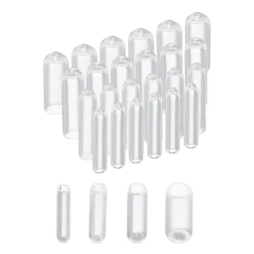 Miniatura 8 de uxcell 40 tapas redondas de goma de 3/32" 1/8" 5/32" 1/4" cubierta de vinilo negro tornillo protectores surtido