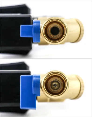 Miniatura 5 de QWORK Válvula automática de tanque de gas con enchufe estadounidense, adecuada para tanques de gas, patas de goteo y componentes del sistema de aire