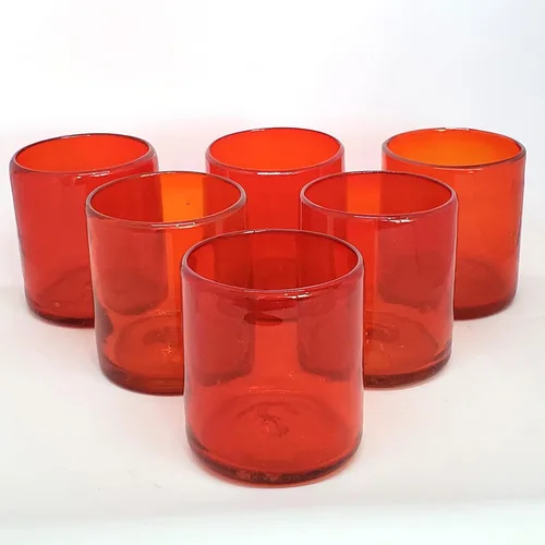 Miniatura 28 de Vasos cortos de ámbar sólido de 9 onzas (juego de 6), vidrio reciclado, sin plomo, sin toxinas (vaso de 9 onzas)