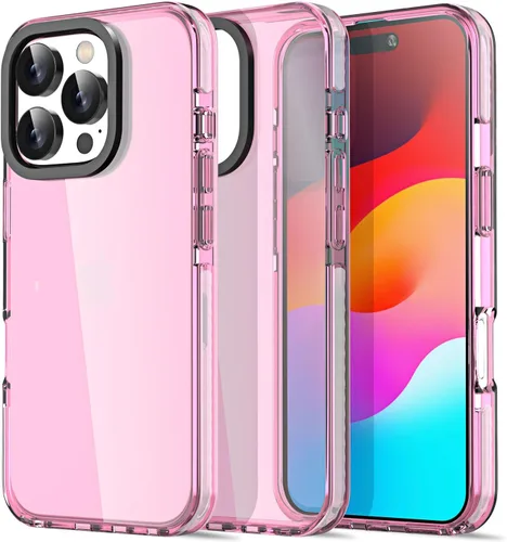 Miniatura 69 de AICase Funda protectora para iPhone 16 compatible con iPhone 16, delgada, ligera, transparente [no amarillenta] Diseño vibrante