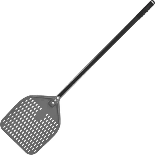 Miniatura 12 de Pala de Pizza Giratoria, 9 Pulgadas con Mango de 38 Pulgadas Pala de Pizza Giratoria Redonda, Espátula de Pizza Giratoria de Aluminio Anodizado