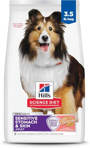 Miniatura 23 de Hill's Science Diet Estómago y piel sensibles, adultos 1-6, soporte de sensibilidad estomacal y de la piel, alimento seco para perros, receta
