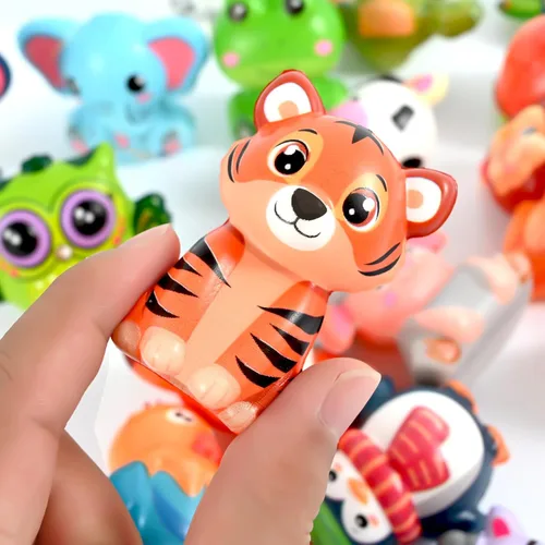 Miniatura 6 de 24 piezas de recuerdos de fiesta para niños, juguetes blanditos de animales, rellenos para piñata en bolsas de golosinas, decoraciones de cumpleaños