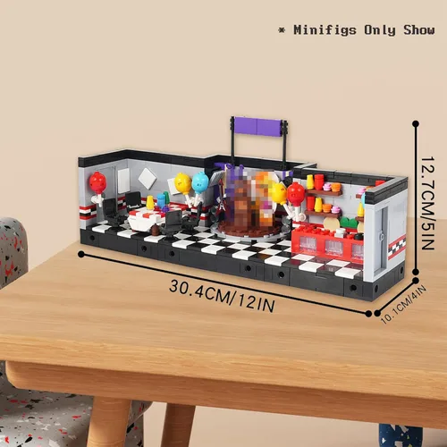 Miniatura 6 de Five Nights Juguetes de Bloques de Construcción de Escenario, Juego de Construcción de Juego de Terror Clásico, Regalos de Cumpleaños de Halloween