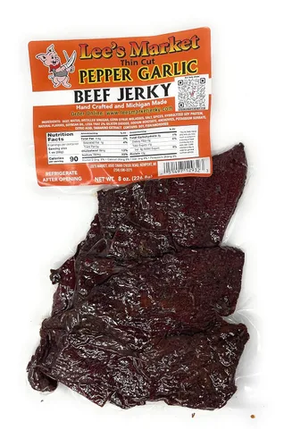 Miniatura 16 de Lee's Market Carne seca de rábano picante - Suave y tierna - Bocadillo saludable bajo en carbohidratos y sin gluten - Apto para paleo y keto