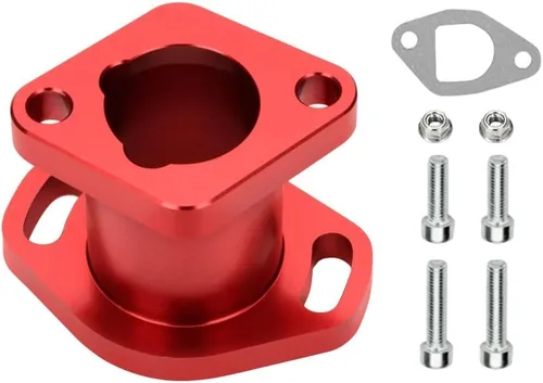 Miniatura 8 de Tubos de admisión de entrada de rendimiento de carreras CNC de aluminio con junta y tornillo para VM22 26mm Predator 196cc 212ccc CT200U Honda GX160