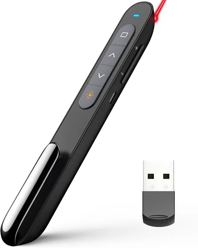 Miniatura 12 de Norwii N76 Recargable Presentación Clicker, Control Remoto de Presentación de Largo Alcance, Presentador Inalámbrico, Puntero para Presentaciones