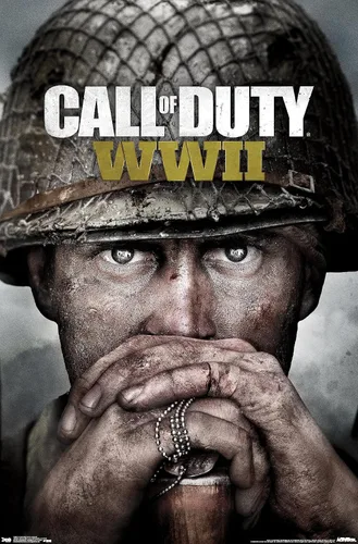 Trends International Call of Duty: WWII - Póster de pared Key Art, 22.375 x 34 pulgadas, versión premium sin marco