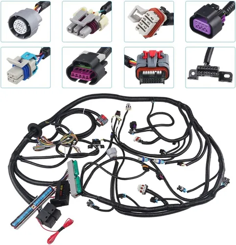 Miniatura 3 de WMPHE Arnés de cableado de motor profesional independiente con transmisión 4L60E Drive By Wire, con manual de guía de cableado, compatible