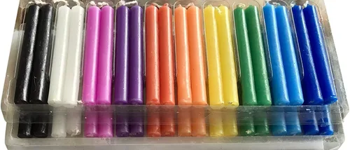Miniatura 3 de Vrinda® Mini Chime Ritual Spell - Velas cónicas sin perfume de 4 pulgadas (surtido (paquete de 40)
