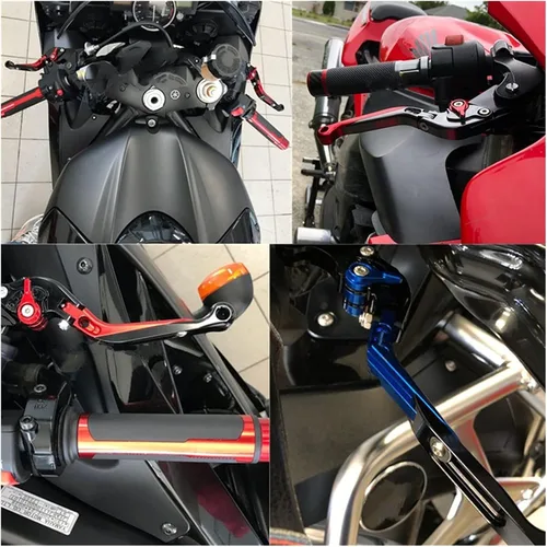 Miniatura 8 de Palanca de embrague de freno de motocicleta extensible plegable de aluminio CNC para Yamaha Fz25 2017-2018 FZ25 manijas palancas palancas palanca