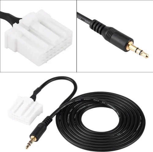 Miniatura 5 de Keenso Cable auxiliar de 0.138 pulgadas para conectar iPod, iPhone, MP3, teléfono y reproductor de coche, cable adaptador de interfaz de CD