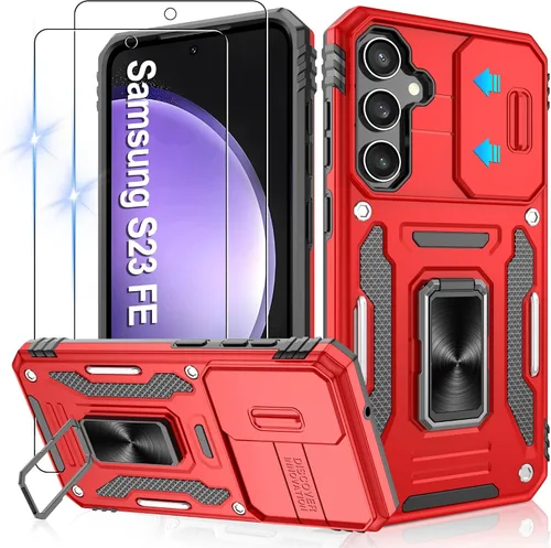 Miniatura 265 de Gritup para Samsung Galaxy S22 Funda con protectores de pantalla HD de 2 paquetes y cubierta deslizante para la cámara, protección contra caídas