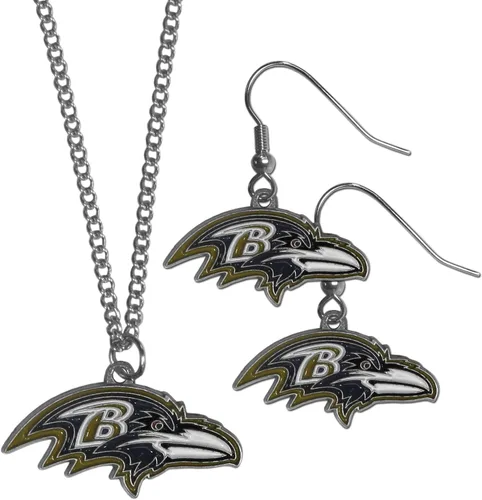 Miniatura 3 de Siskiyou Sports NFL unisex-adult Dangle Earrings and Chain Necklace Set