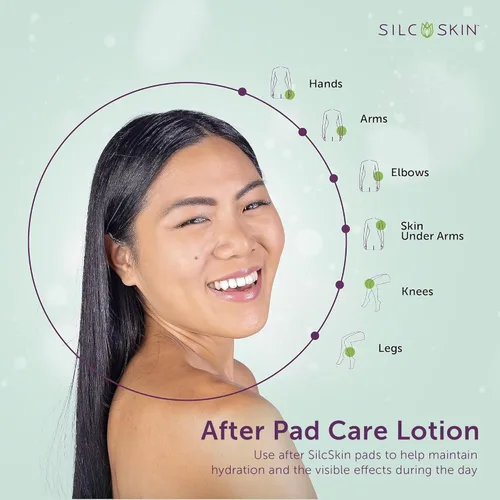 Miniatura 6 de Silcskin Loción a base de agua para manos y cuerpo para piel crepey y líneas finas con silicona de grado médico, 2 onzas, paquete de 2