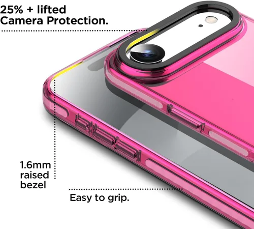 Miniatura 64 de AICase Funda protectora para iPhone 16 compatible con iPhone 16, delgada, ligera, transparente [no amarillenta] Diseño vibrante