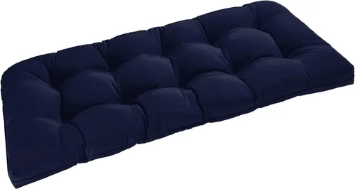 Miniatura 18 de downluxe Cojín de banco para exteriores para muebles de patio, cojines impermeables capitonados extra rellenos para columpio de porche, cojines