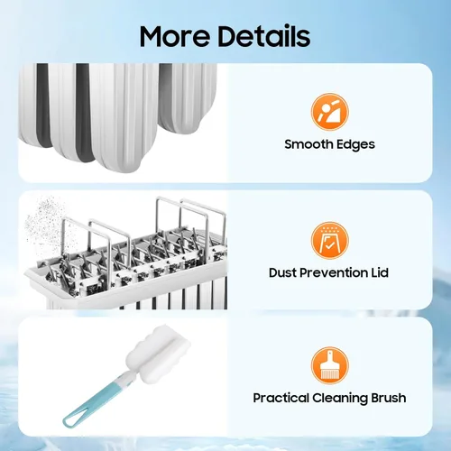 Miniatura 7 de Kit de moldes de paletas de hielo de acero inoxidable, moldes de acero inoxidable, soporte para palitos de helado de paletas de hielo + cepillo