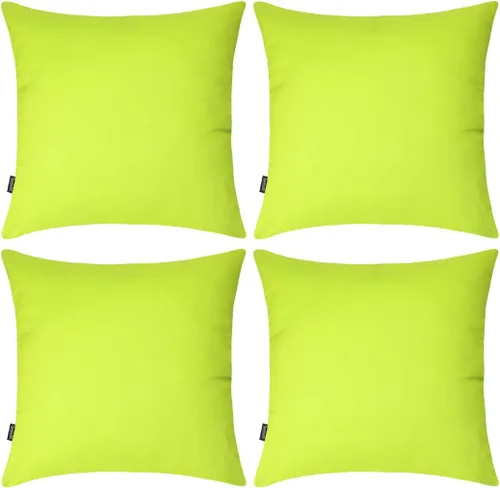 Miniatura 24 de Coddsmz Paquete de 4 fundas decorativas de 100% algodón para cojín cuadrado, funda de almohada de color liso para bricolaje, para sofá y dormitorio