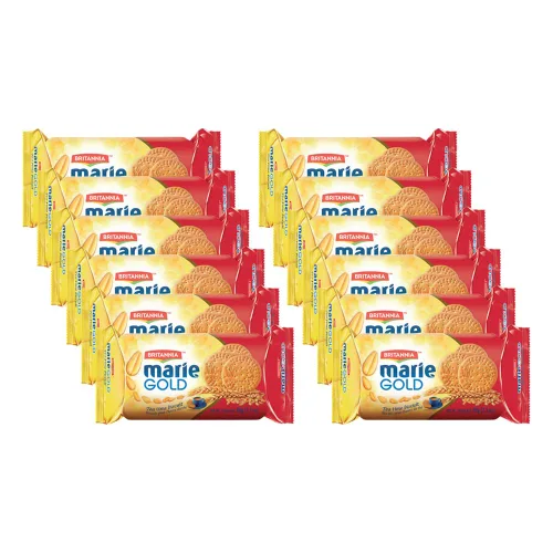 Miniatura 9 de Britannia Marie Gold Cookies 21.16 oz (600g) – Bocadillo crujiente de té – Deliciosas galletas de comestibles (paquete de 2)