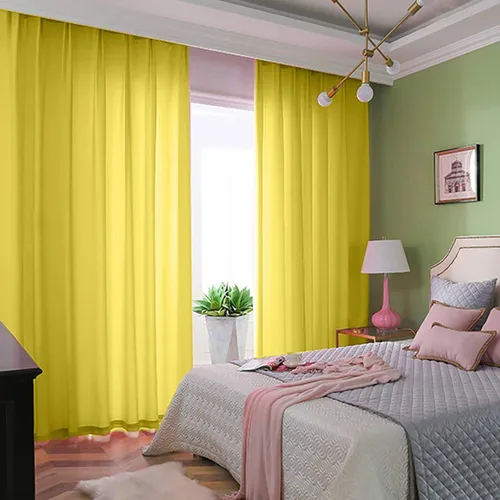 Miniatura 25 de ShinyBeauty Cortinas de gasa rojas de 84 pulgadas de largo, paquete de 2 cortinas transparentes de 29 x 84 pulgadas, 2 paneles de cortinas de gasa